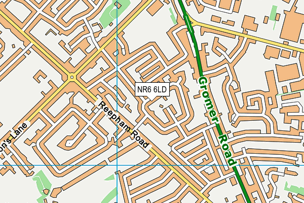 NR6 6LD map - OS VectorMap District (Ordnance Survey)
