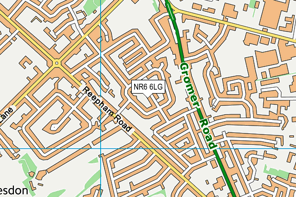 NR6 6LG map - OS VectorMap District (Ordnance Survey)