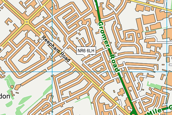 NR6 6LH map - OS VectorMap District (Ordnance Survey)