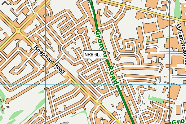 NR6 6LJ map - OS VectorMap District (Ordnance Survey)