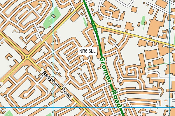 NR6 6LL map - OS VectorMap District (Ordnance Survey)