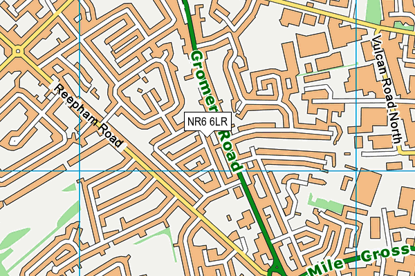 NR6 6LR map - OS VectorMap District (Ordnance Survey)