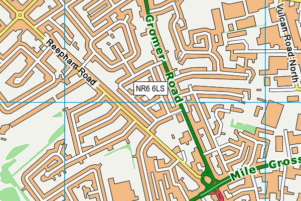 NR6 6LS map - OS VectorMap District (Ordnance Survey)