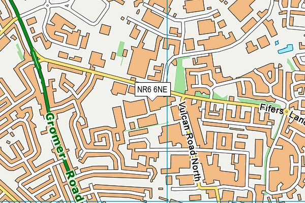 NR6 6NE map - OS VectorMap District (Ordnance Survey)