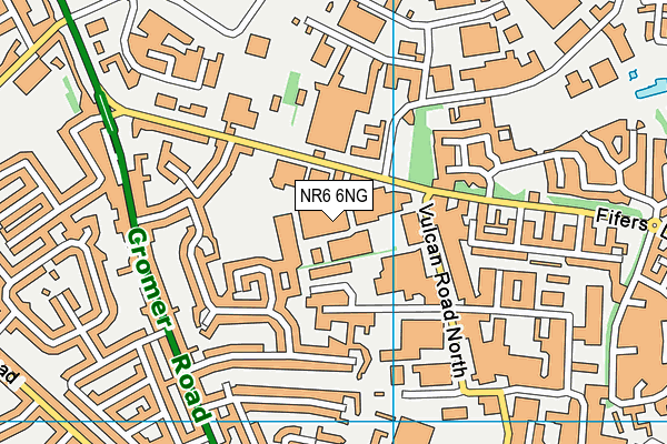 NR6 6NG map - OS VectorMap District (Ordnance Survey)