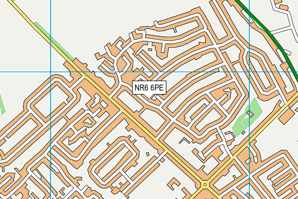 NR6 6PE map - OS VectorMap District (Ordnance Survey)