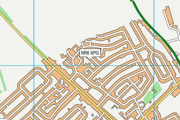 NR6 6PG map - OS VectorMap District (Ordnance Survey)