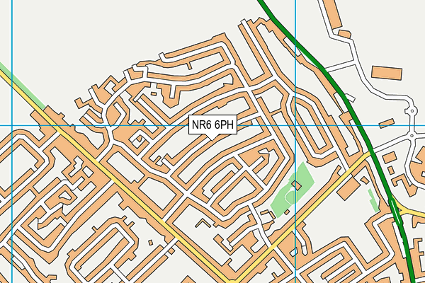 NR6 6PH map - OS VectorMap District (Ordnance Survey)