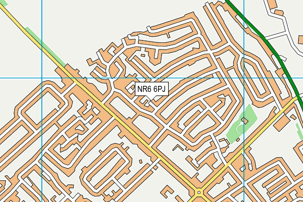 NR6 6PJ map - OS VectorMap District (Ordnance Survey)