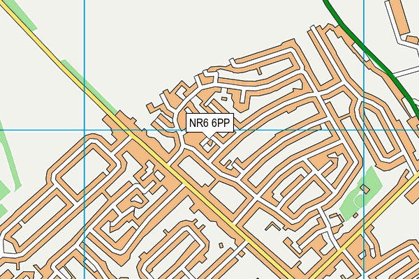 NR6 6PP map - OS VectorMap District (Ordnance Survey)