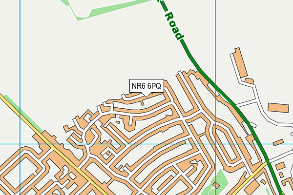 NR6 6PQ map - OS VectorMap District (Ordnance Survey)