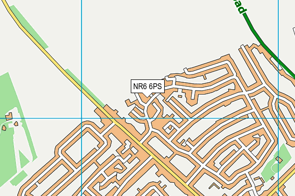 NR6 6PS map - OS VectorMap District (Ordnance Survey)