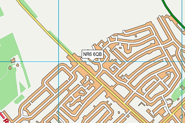 NR6 6QB map - OS VectorMap District (Ordnance Survey)