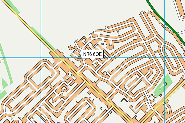 NR6 6QE map - OS VectorMap District (Ordnance Survey)