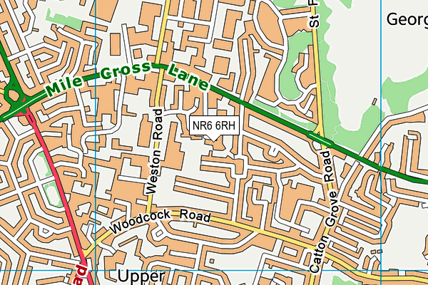 NR6 6RH map - OS VectorMap District (Ordnance Survey)