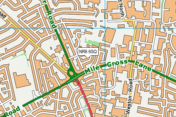 NR6 6SQ map - OS VectorMap District (Ordnance Survey)