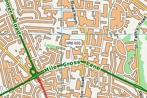 NR6 6SS map - OS VectorMap District (Ordnance Survey)