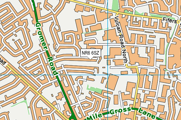 NR6 6SZ map - OS VectorMap District (Ordnance Survey)