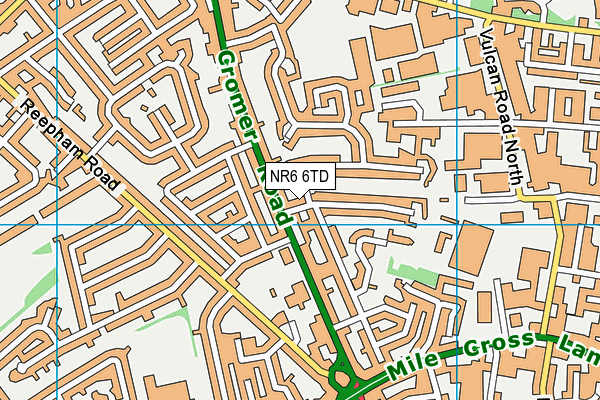 NR6 6TD map - OS VectorMap District (Ordnance Survey)