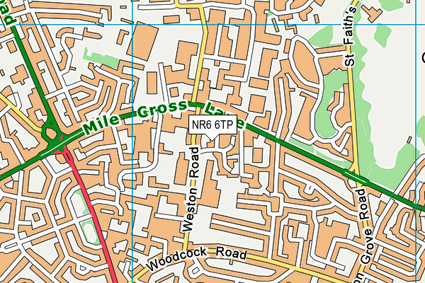 NR6 6TP map - OS VectorMap District (Ordnance Survey)