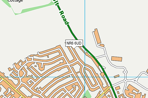 NR6 6UD map - OS VectorMap District (Ordnance Survey)