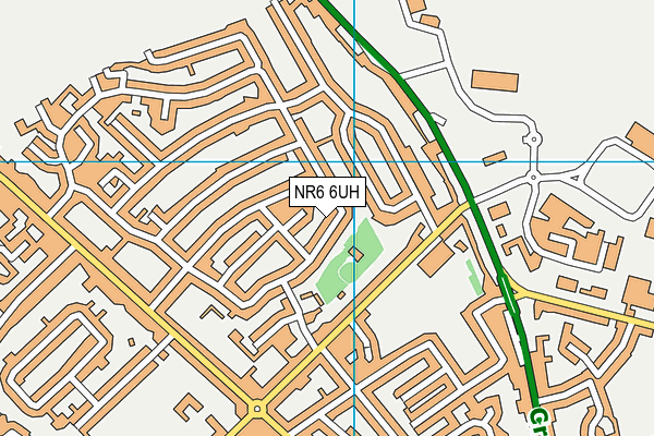 NR6 6UH map - OS VectorMap District (Ordnance Survey)