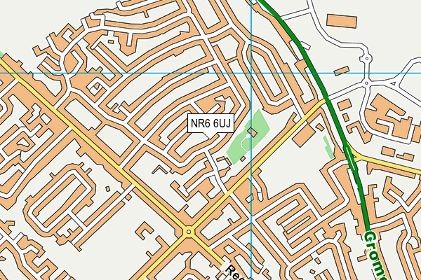 NR6 6UJ map - OS VectorMap District (Ordnance Survey)