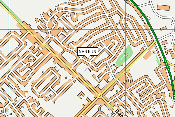 NR6 6UN map - OS VectorMap District (Ordnance Survey)