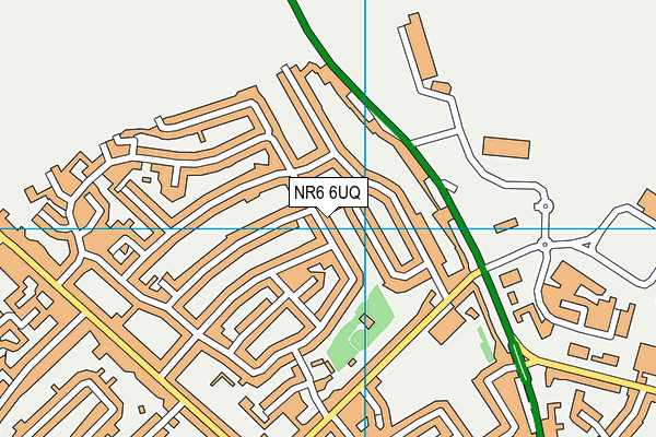 NR6 6UQ map - OS VectorMap District (Ordnance Survey)