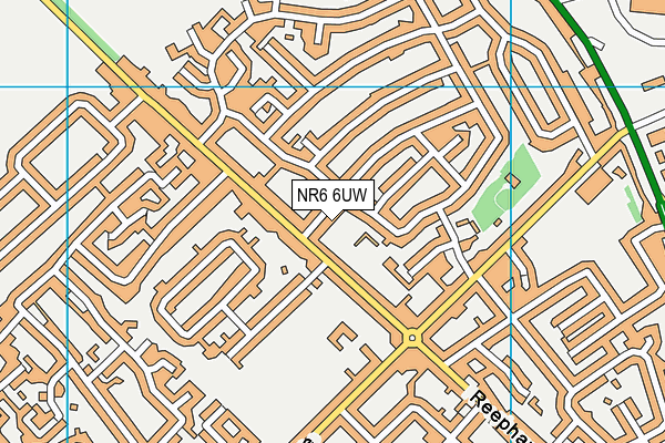 NR6 6UW map - OS VectorMap District (Ordnance Survey)