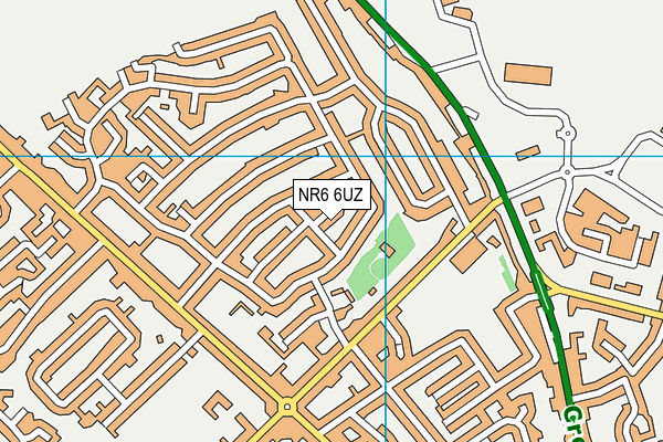 NR6 6UZ map - OS VectorMap District (Ordnance Survey)