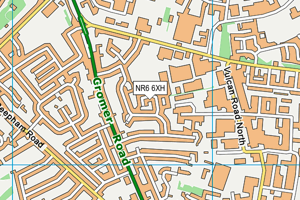 NR6 6XH map - OS VectorMap District (Ordnance Survey)