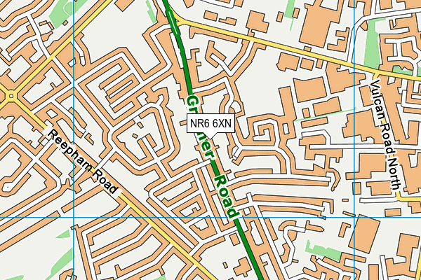 NR6 6XN map - OS VectorMap District (Ordnance Survey)