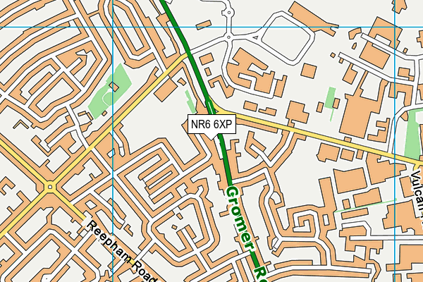NR6 6XP map - OS VectorMap District (Ordnance Survey)