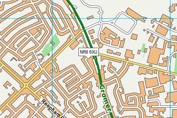 NR6 6XU map - OS VectorMap District (Ordnance Survey)