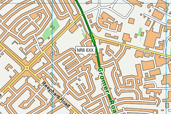 NR6 6XX map - OS VectorMap District (Ordnance Survey)