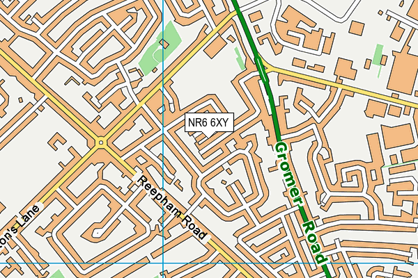 NR6 6XY map - OS VectorMap District (Ordnance Survey)