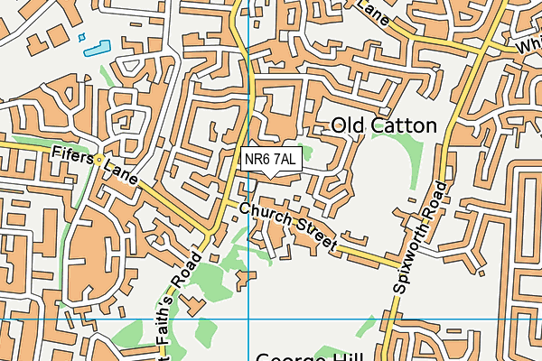 Garrick Green Infant School map (NR6 7AL) - OS VectorMap District (Ordnance Survey)