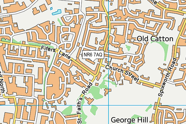 NR6 7AQ map - OS VectorMap District (Ordnance Survey)
