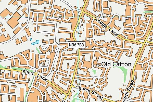 NR6 7BB map - OS VectorMap District (Ordnance Survey)