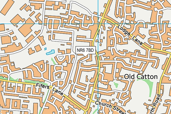 NR6 7BD map - OS VectorMap District (Ordnance Survey)