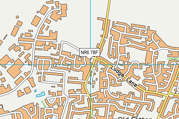 NR6 7BF map - OS VectorMap District (Ordnance Survey)