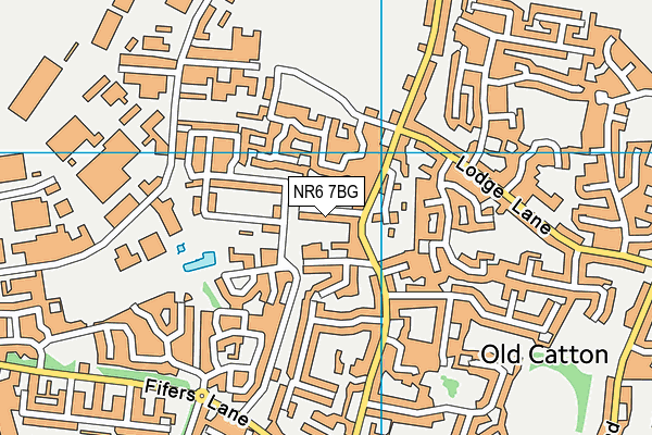 NR6 7BG map - OS VectorMap District (Ordnance Survey)