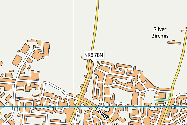 NR6 7BN map - OS VectorMap District (Ordnance Survey)