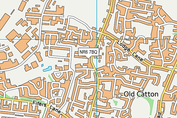 NR6 7BQ map - OS VectorMap District (Ordnance Survey)