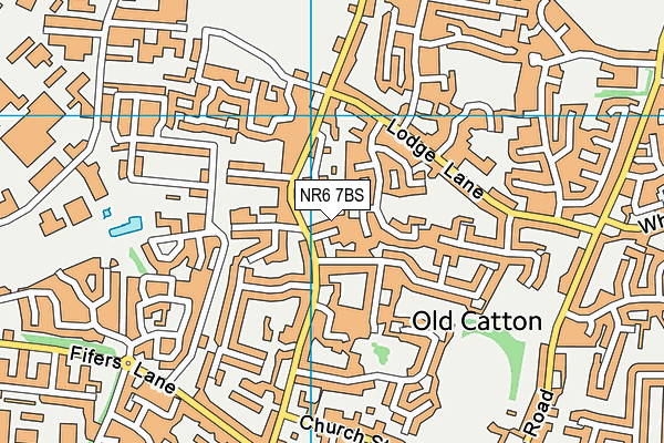NR6 7BS map - OS VectorMap District (Ordnance Survey)