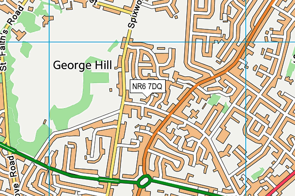 NR6 7DQ map - OS VectorMap District (Ordnance Survey)