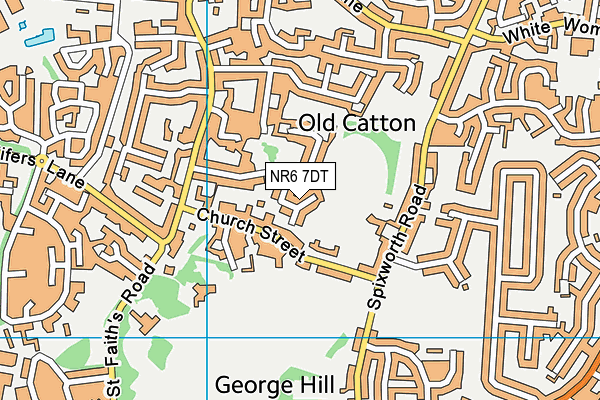 NR6 7DT map - OS VectorMap District (Ordnance Survey)