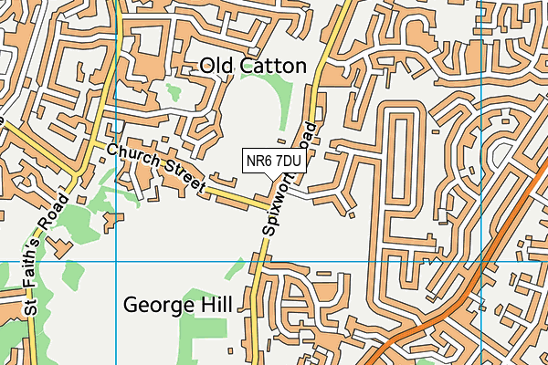 NR6 7DU map - OS VectorMap District (Ordnance Survey)