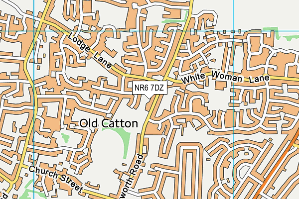 NR6 7DZ map - OS VectorMap District (Ordnance Survey)